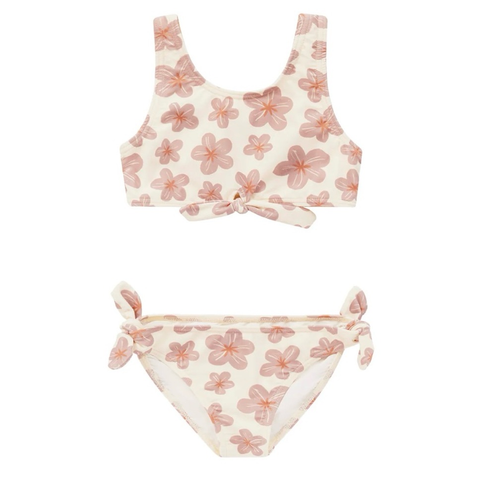 Rylee + Cru Knotted Bikini Hibiscus